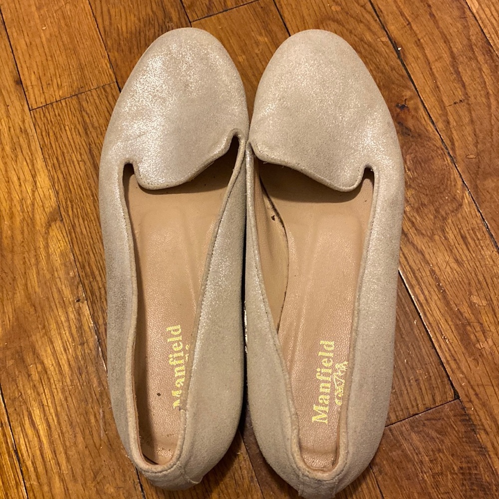 Manfield Gold leather loafers - made in Italy